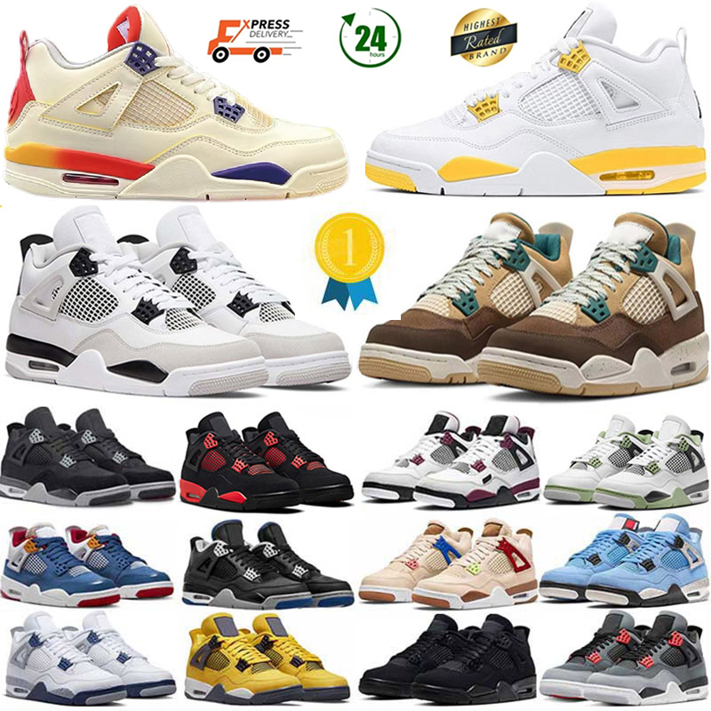 New Designer Men Basketball shoes Military Black Cat Canvas Fire Red Thunder White Oreo Dark Mocha Hyper Royal womens Outdoor trainers Sneaker Eur 36-47