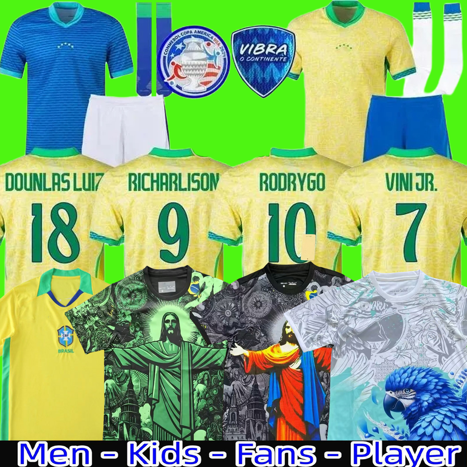 2024 bRAZILS 2025 2026 soccer jerseys Camiseta de futbol PAQUETA RAPHINHA football shirt maillots MARQUINHOS VINI JR brasil RICHARLISON MEN KIDS WOMAN NEYMAR