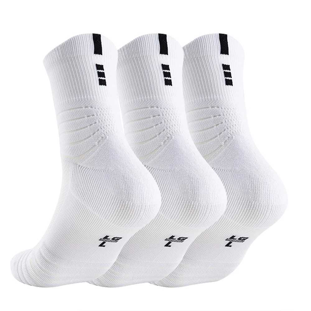 3 packs of mens cotton sports team socks fully padded work sports socks belt pads sports running socks 7.5-10 Z250505