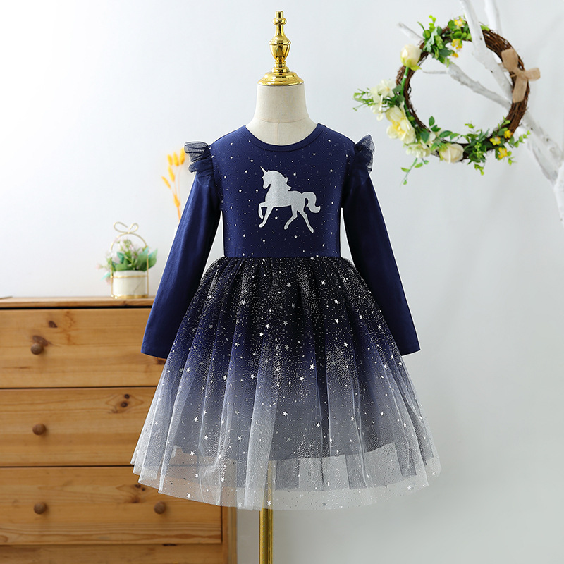 DISNEY Frozen Princess Elsa baby clothes toddler designer clothes little girl's long-sleeved princess dress baby designer