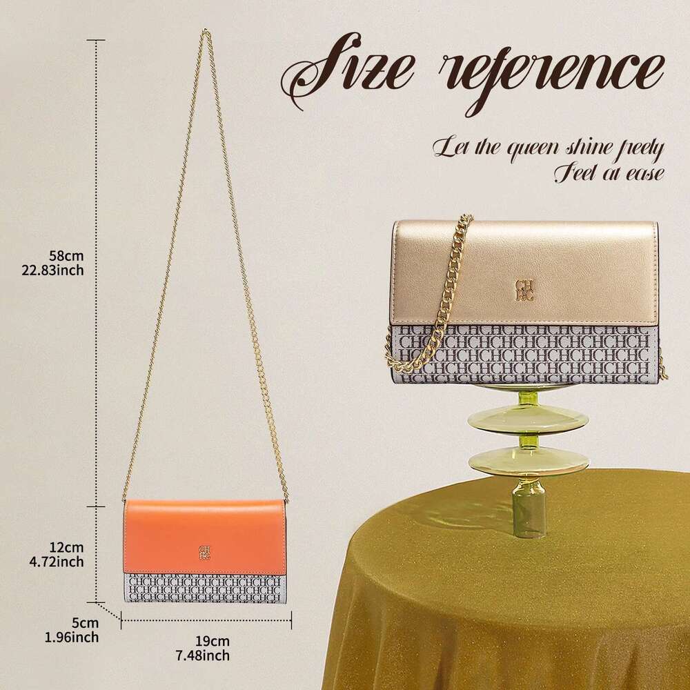 Fashionable Classic New Chain PVC Material Banquet Business Office Women's One Shoulder Crossbody Bag