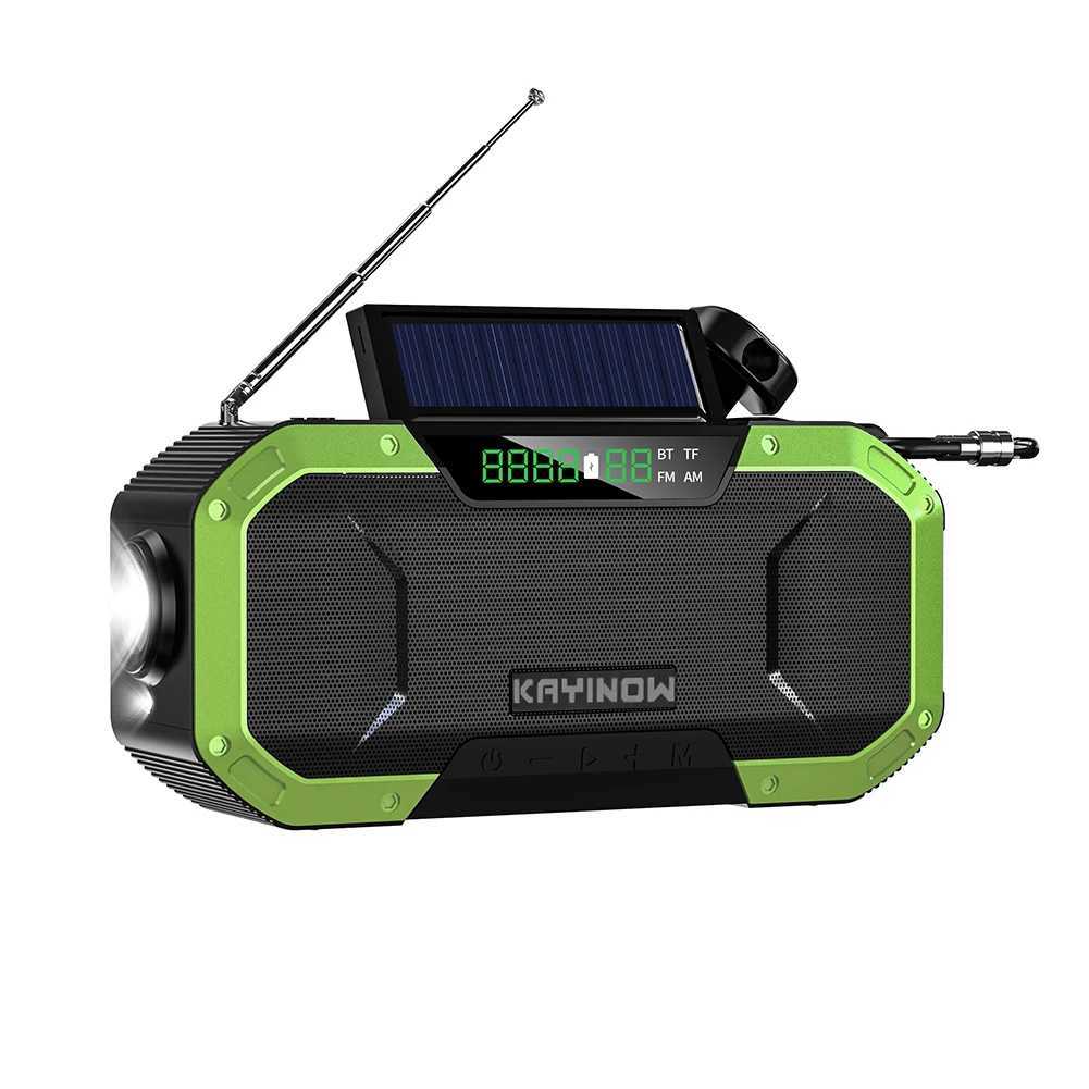 Multifunctional Radio Speaker Hand Crank Solar Crank Dynamo Powered AM/FM Weather Radio with 5000 mAh Power Bank X250505 - view 4