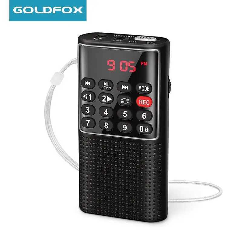 New Mini Portable Pocket FM Radio Handheld MP3 Walkman Radios with Recorder Rechargeable Battery For Walkman Go Hiking X250505