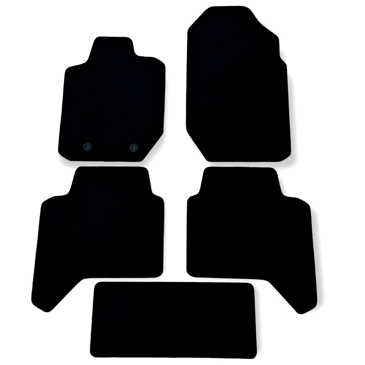 Car Floor Mats Velour For Ford Ranger 2015 2016 2017 2018 Waterproof Black Carpet Rugs Auto Liners