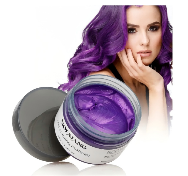 8 colors Mofajang Hair Wax Coloring 120g hair styling Mofajang Pomade Strong style restoring Pomade wax big skeleton slicked Hair Cream