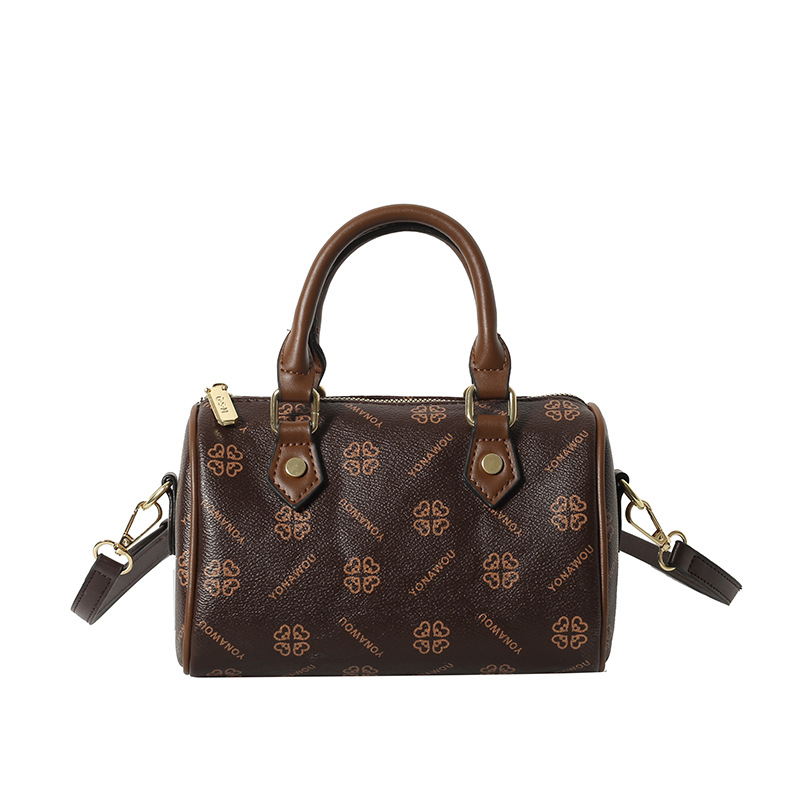 Women's bag Boston bag classic print simple atmosphere commuting out handbag shoulder bag women's bag 2025