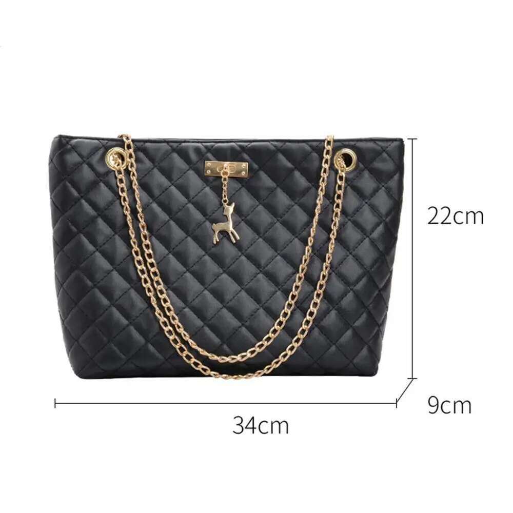 ddmy Leather Fashion PU Women Shoulder Casual Large Capacity Chain Top-handle Female Solid Color Crossbody Bags Handbags