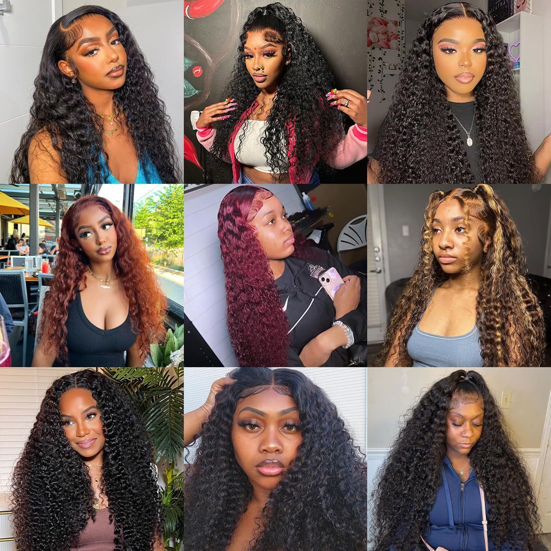 Hot Wig Selling Wig Womens Front Lace Synthetic Headset Black Medium Split Small Roll