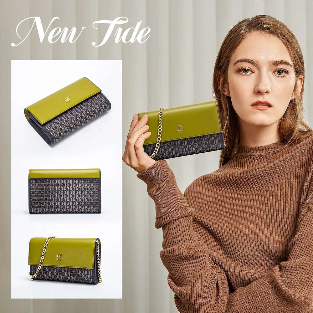 Fashionable Classic New Chain PVC Material Banquet Business Office Women's One Shoulder Crossbody Bag