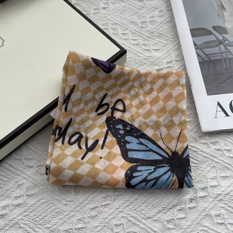 T635 small square scarf silk scarf female summer 2025 new high-end neck scarf neck protection scarf