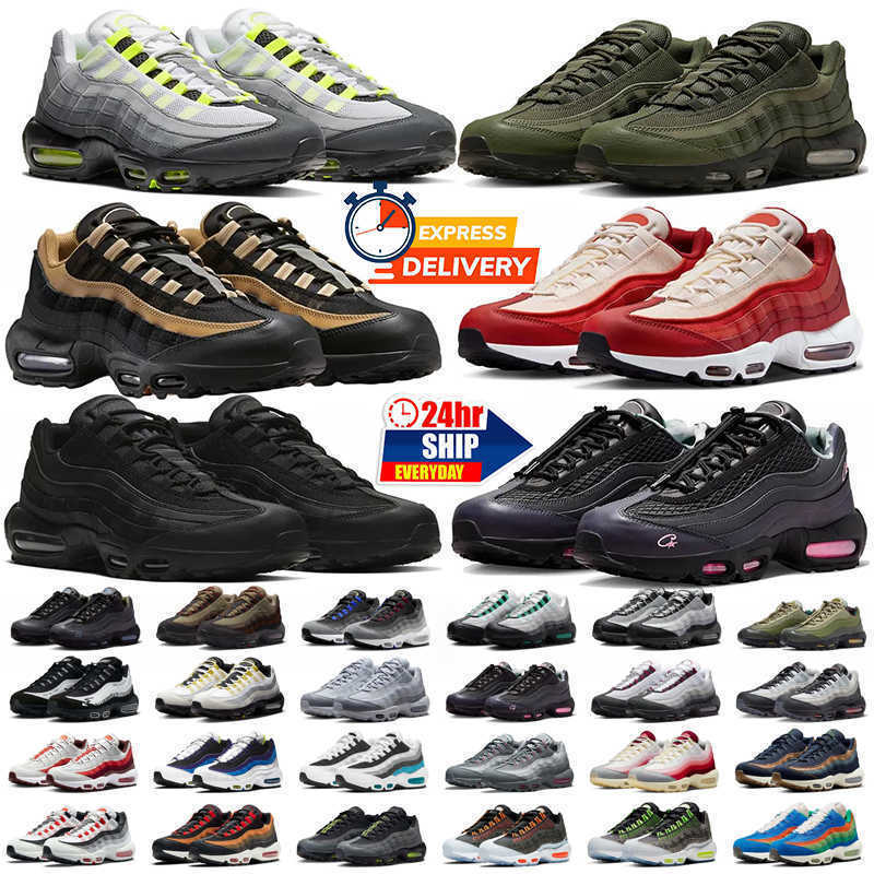 Designer 95 Mens Running Shoes 95s Triple White Black Royal Blue Next Aegean Storm blue Pink Neon Olive Men Women Trainers Outdoor Sports Sneakers