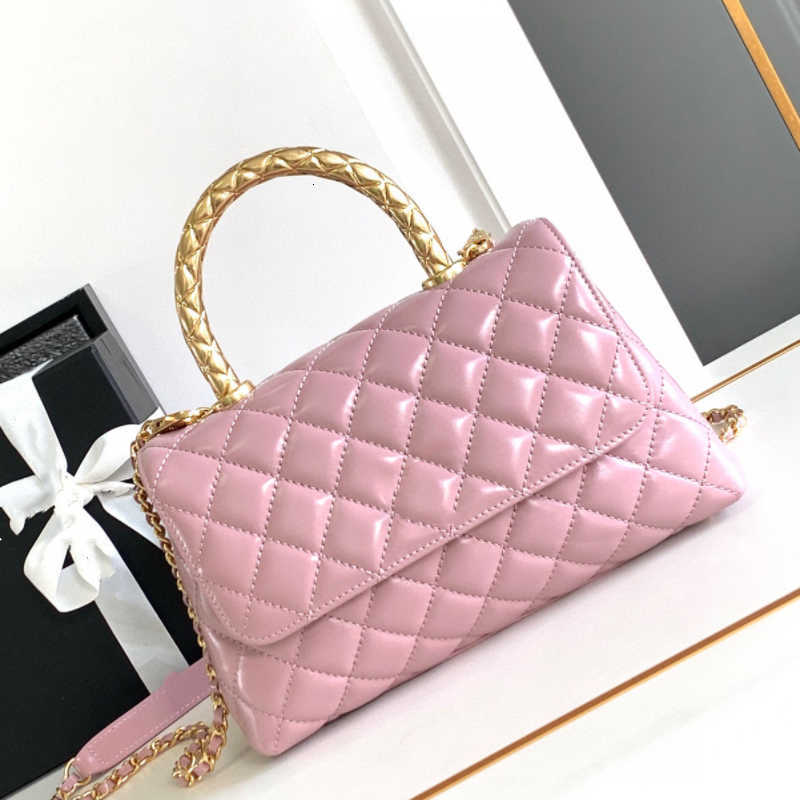 12A Upgrade Mirror Quality Designer women Shoulder Bags 2024A pure copper metal handle handbag new chain shoulder bag crossbody bag women's bag