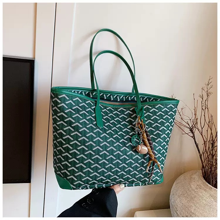 High Quality Bag Shopping Green Tote Beach Summer Designer Tote Handbag Women Fashion Leather Shoulder Bag High Capacity Bags