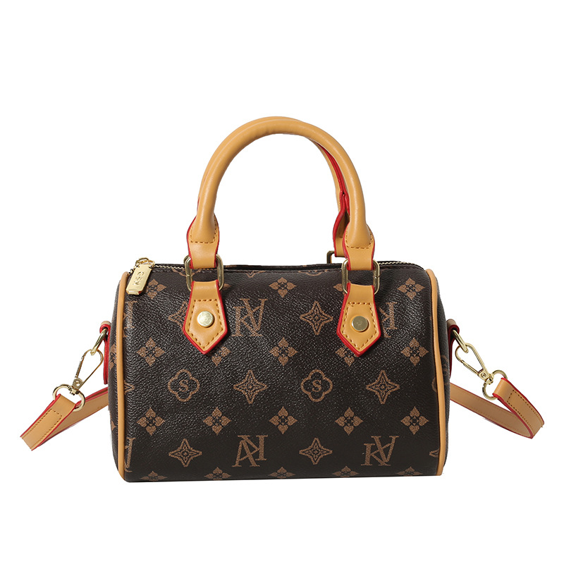 Women's bag Boston bag classic print simple atmosphere commuting out handbag shoulder bag women's bag 2025