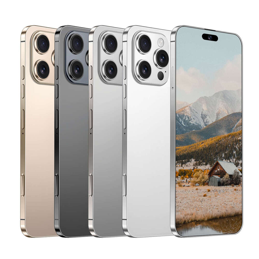 I16 Pro Max 7.3inch Full Screen Smartphone 5G Dual SIM Dual Standby16GB RAM 1TB 108MP HD Camera Face Phone Unlock Global Version Mobile Phones Lowest 