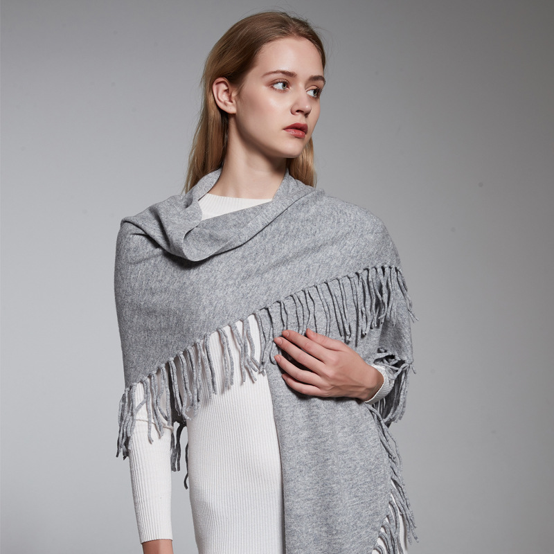 K625 2025 pure wool cape handmade tassel triangle scarf counter shawl scarf dual-purpose MAX original velvet thickened spot