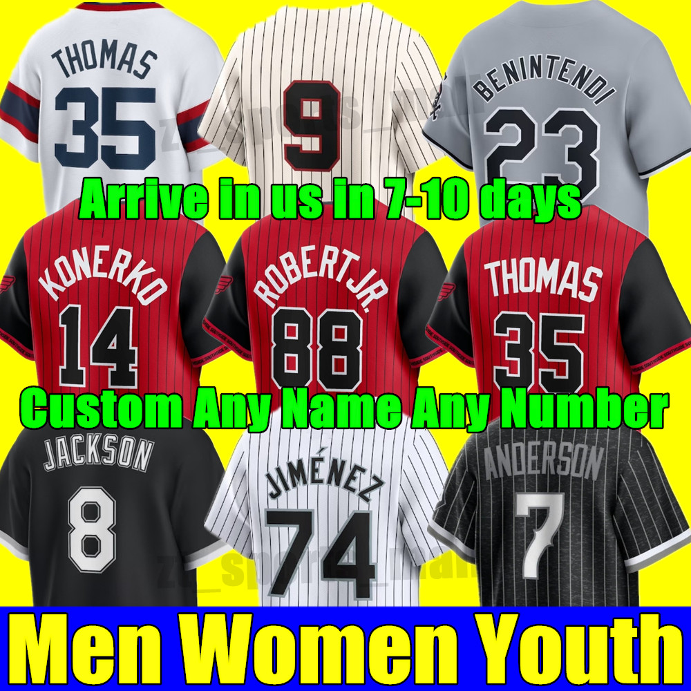 2023 S-4XL Custom Eloy Jimenez Tim Anderson Jersey Lance AJ Pollock Lynn Luis Robert Yoan Moncada Jose Abreu Andrew Vaughn Yasmani Grandal Kimbrel Men women youth