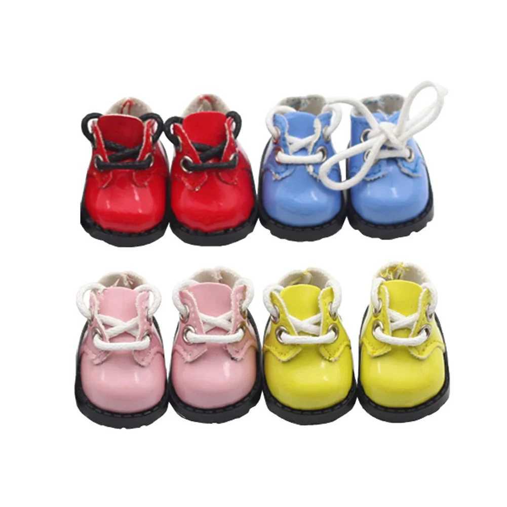 Labubu Mini Leather Boots for 15/17cm Vinyl Dolls - Multi Color Fashion Shoe Accessories Z250504