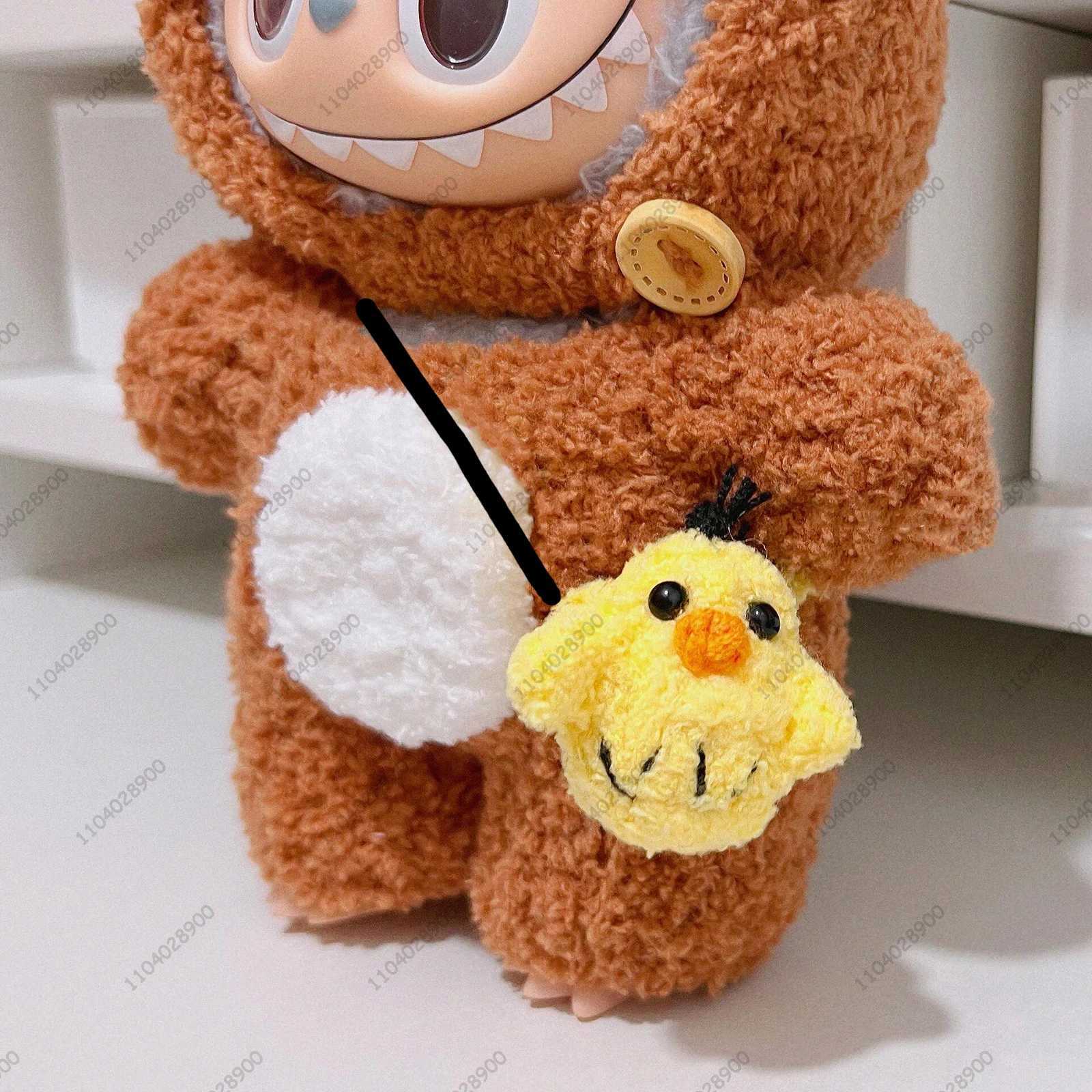 Labubu Monster Rilkuma Ce Kuma Bear Clothing Vinyl Doll Action Character Bag Charm Pendant Gift Y250505