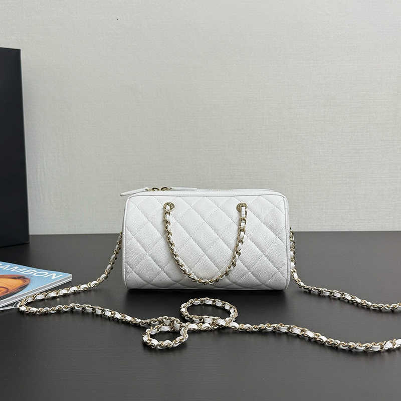 12A Upgrade Mirror Quality Designer women Shoulder Bags 25p Lychee patterned cowhide bowling bag fashion hand-held Boston single shoulder crossbody chain bag