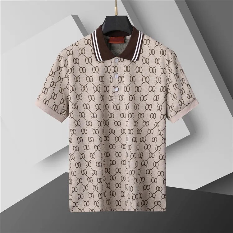Designer polo shirt mens Polos luxury Classic Polo Collar Solid Cotton Short Sleeve T-shirt Casual Breathable Loose Top Clothing A10