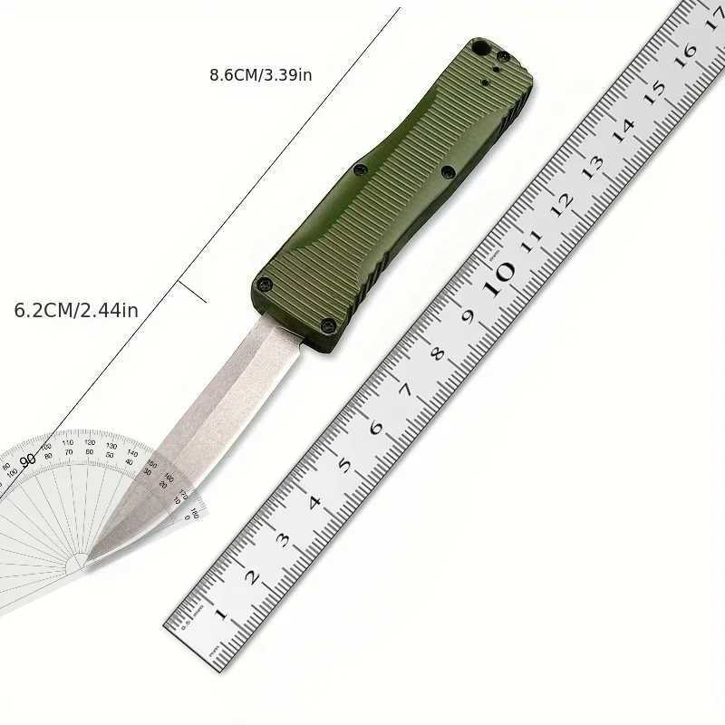 4850 Push Button Knife Zinc Alloy HandLE 440C Blade Outdoor CamPING Adventure Fishing Cutting Daily Carry Multi-purpose Tools Z250505