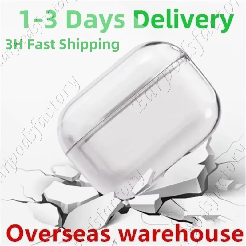 USA Stock For Airpods pro 2 air pods 3 4 gen Max Earphones airpod Bluetooth Headphone Accessories Solid Silicone Protective Cover Wireless Charging Shockproof Cases