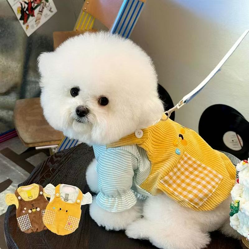 T00140 Dog Clothes Cool Motorcycle Jacket Vest Jacket Schnauzer Teddy Shiba Inu Bichon West Highland Mal
