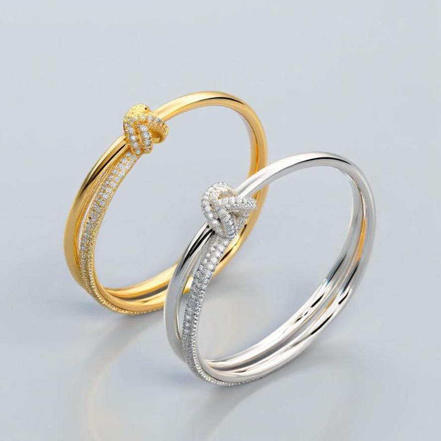 designer bracelet luxury bangle Designer jewelry Double Line Rope Womens Minority 18K Gold Silver Shining Crystal Diamond Bangles luxury Jewelry party gifts
