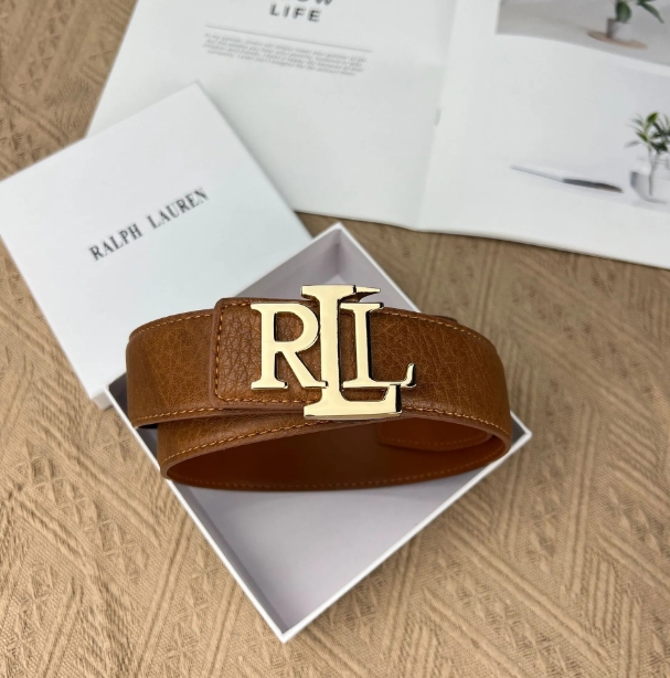 Fashion gold belt For Man French luxury designer RLL letter belt high-end business leather belt with box