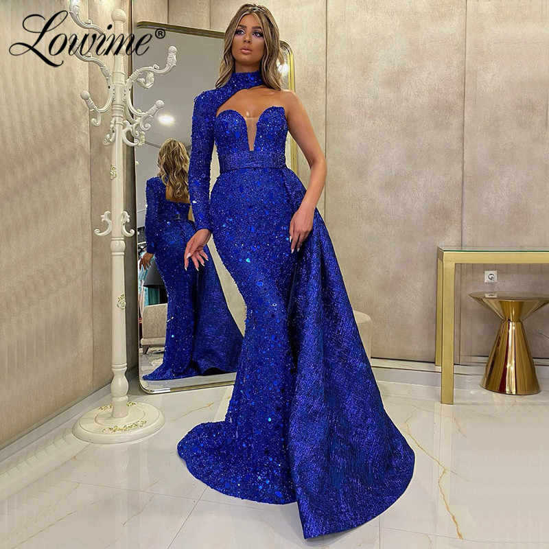 The 2025 cross-border European and American women's autumn new dress, elegant banquet performance long fishtail slimming evening dress