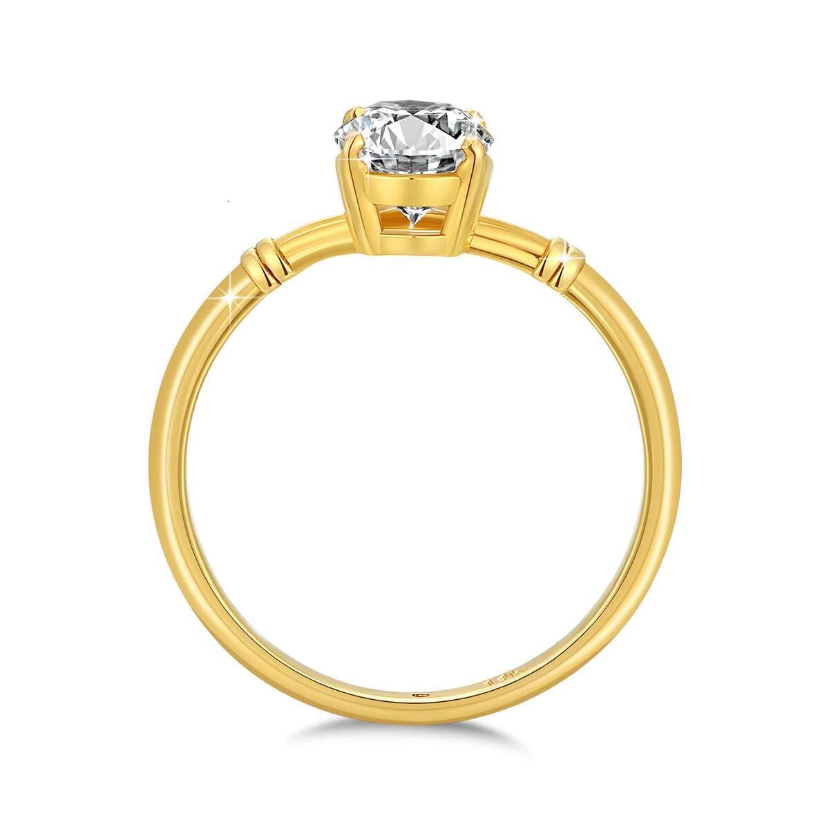 6*8MM Oval Cut Moissanite Diamond Rings Genuine 14K Gold With k-gold Certificate Anniversary Wedding Fine Jewelry for Women