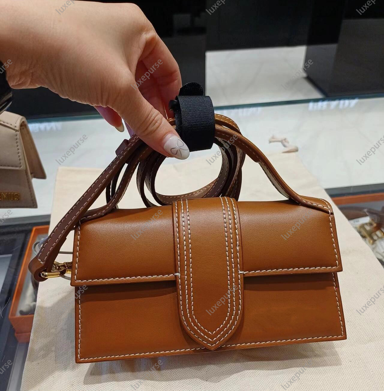 Top quality designer bag Le Bambino chiquito bag retro handbag underarm frosted suede single shoulder luxury handbag