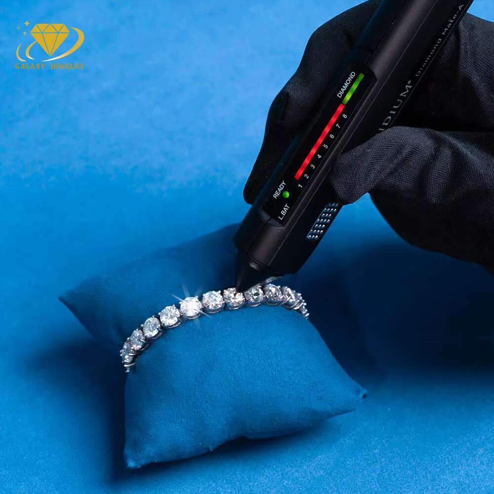 Fashion Jewelry 2mm 3mm 4mm 5mm 925 Sterling Silver Hip Hop Jewelry D Moissanite Vvs1 Tennis Chain Bracelets Jewelry for Women