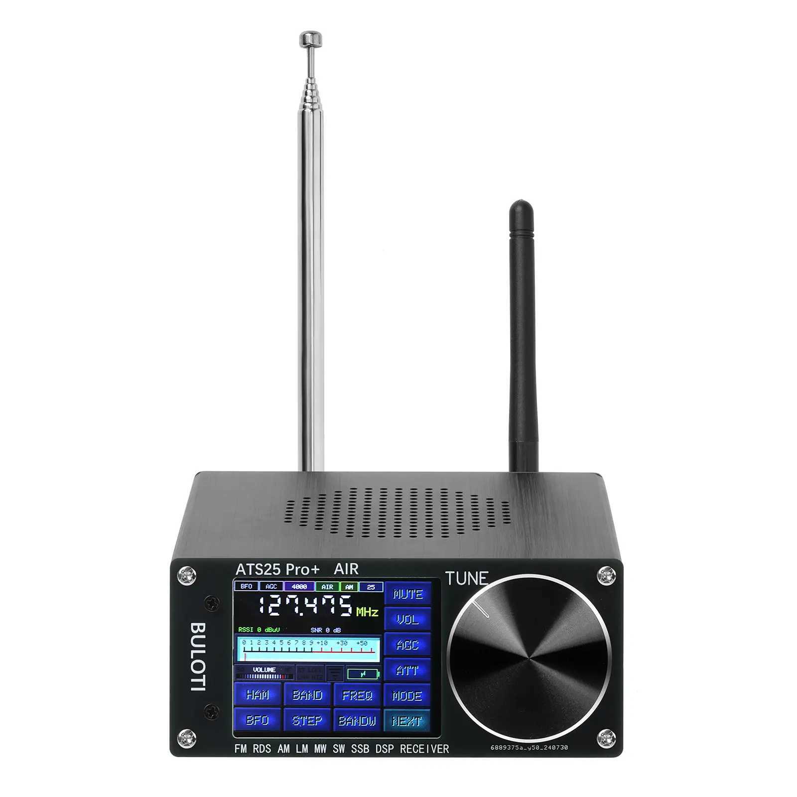 V4.2 ATS25 Pro+Air 118M-135.975MHz Bluetooth Full Band Radio Receiver FM SW SSB MW LW SI5351 Mixing Receiver Replacement ATS-25 X250505