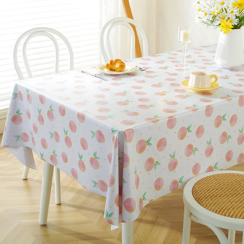 XX0397PVC tablecloth ins style waterproof, oil-proof, scalding-proof, washable tablecloth, small fresh student dormitory desk cloth, coffee table clot