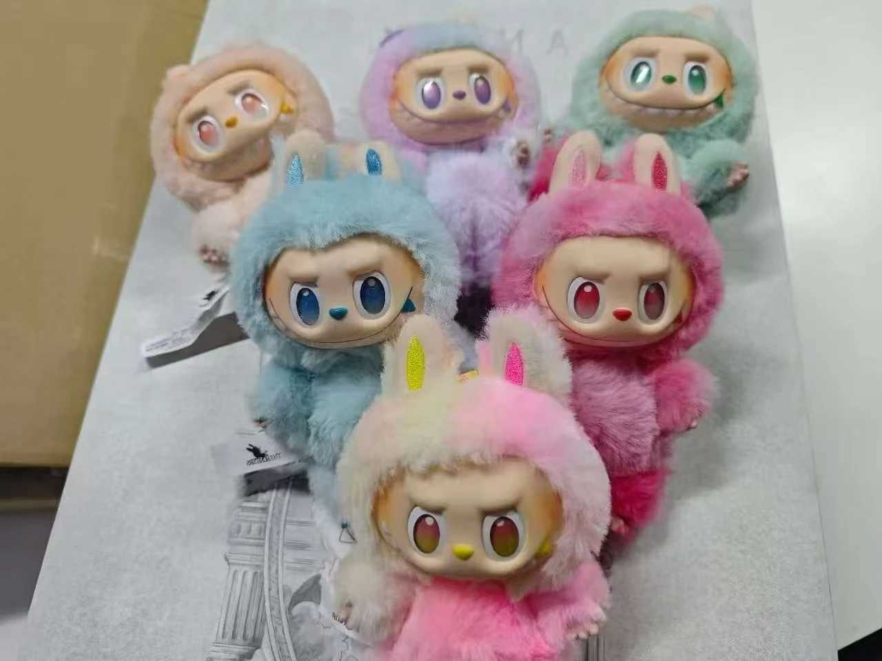High quality replica again popular blind box with a sitting arons Labubu V1 V2 17cm doll toy market crying baby giftT250505