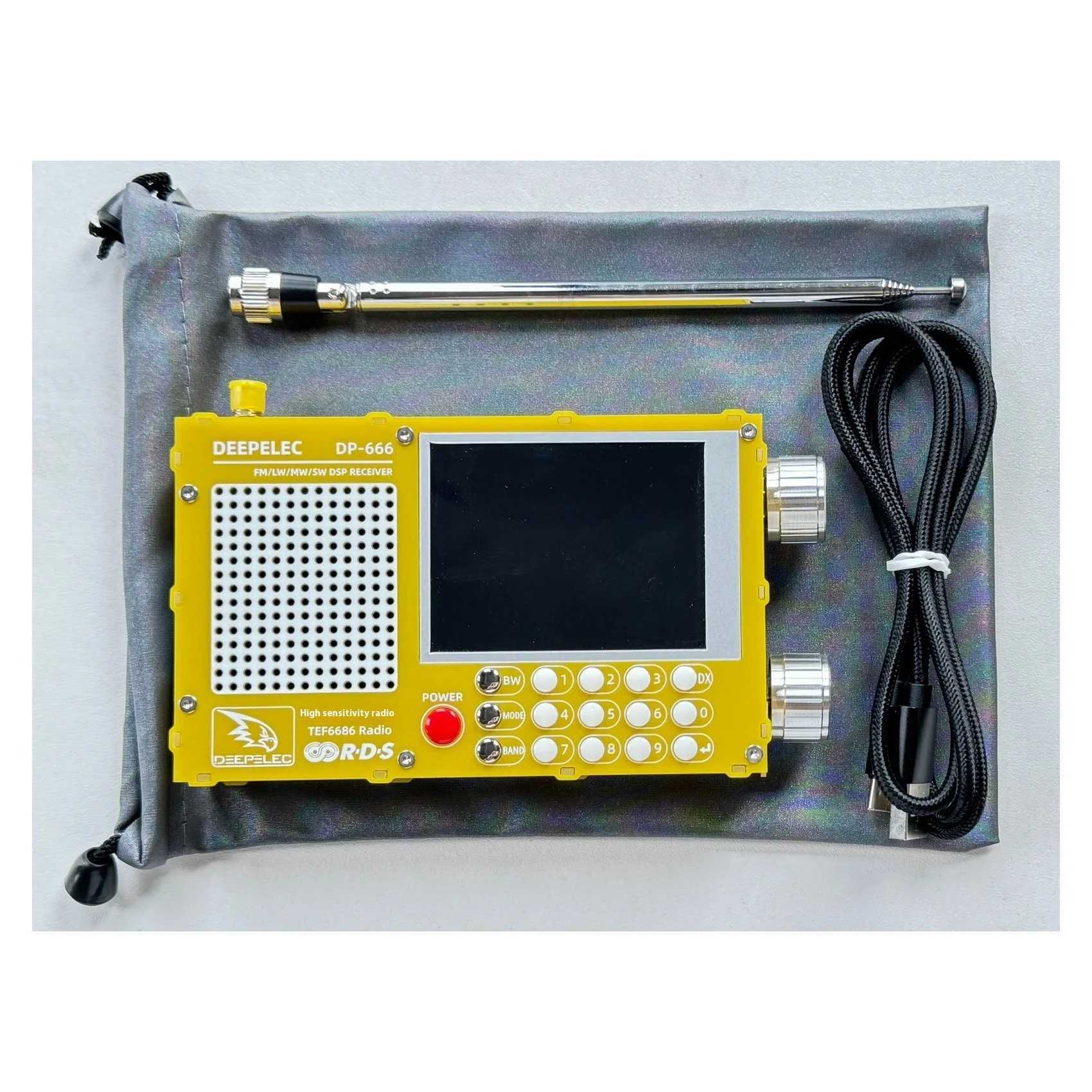 2025 New Deepelec DP-666 Radio High Sensitivity Full Band FM AM LW/MW/SW/OIRT/FM DSP Radio Custom 2.8 IPS Touchscreen Wireless X250505