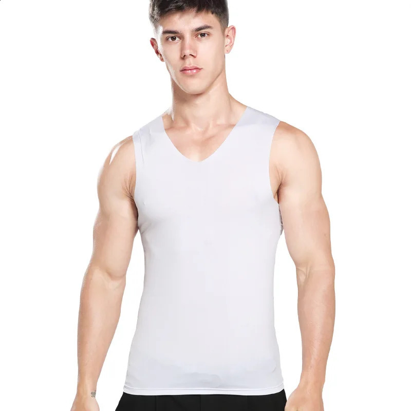 5 pieces of mens tank tops underwear quick drying shirt fitness shoes wrestling single piece ice silk large size 250430Z