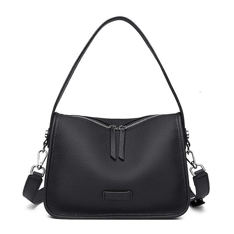 Top Layer Cowhide Shoulder New Genuine Leather Women S Premium Sense Crossbody Bag Versatile Commuting Handbag