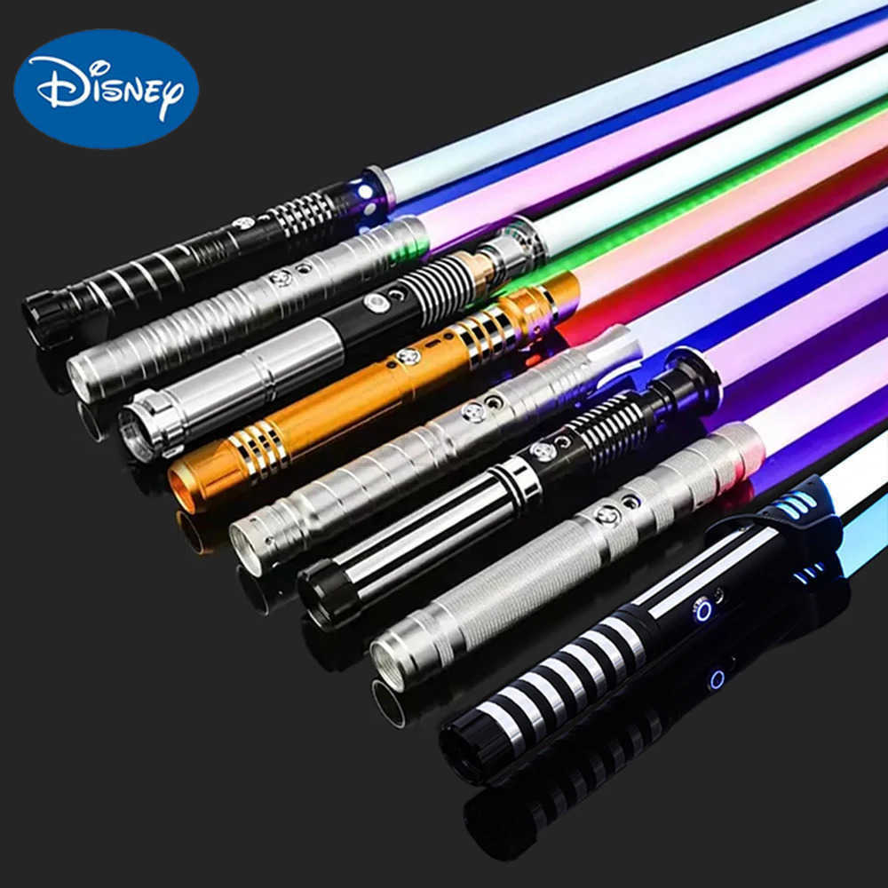 Disney RGB Metal Lightsaber Laser Sword Toys Light Saber Espada Brinquedos Sabre De Luz Juguetes Kpop Lightstick Zabawki Oyuncak W250505