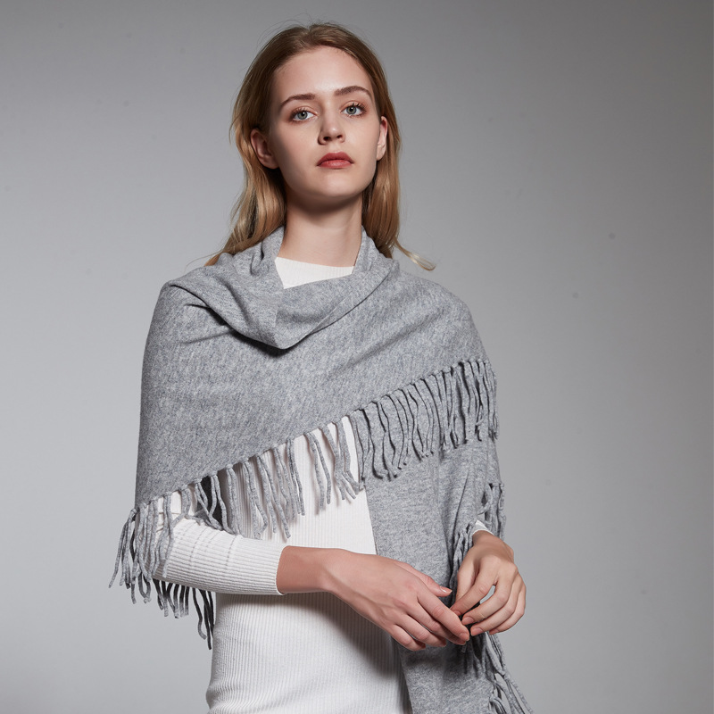 K625 2025 pure wool cape handmade tassel triangle scarf counter shawl scarf dual-purpose MAX original velvet thickened spot