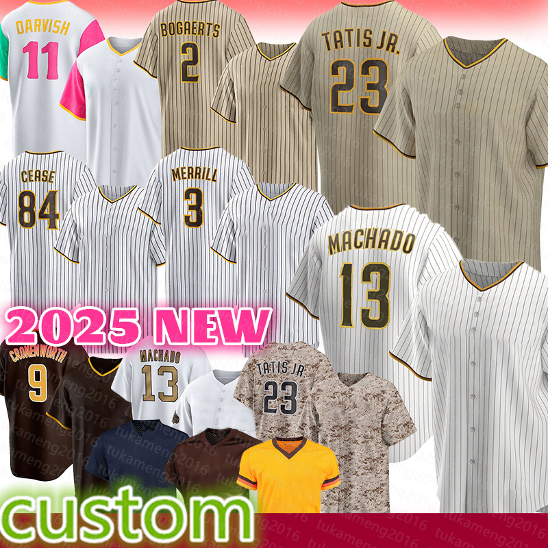 Fernando Tatis Jr. Manny Machado Baseball Jerseys Yu Darvish Xander Bogaerts Dylan Cease Jackson Merrill Robert Suarez Jake Cronenworth Bryan Hoeing Jason Adam
