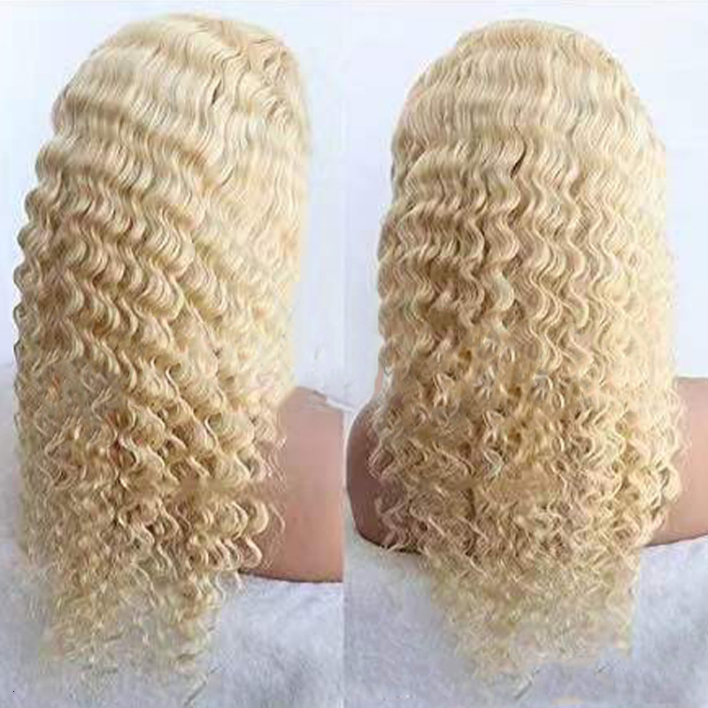 womens Wig fashionable synthetic headband 613# medium split long curly hair small curly hair deep wig