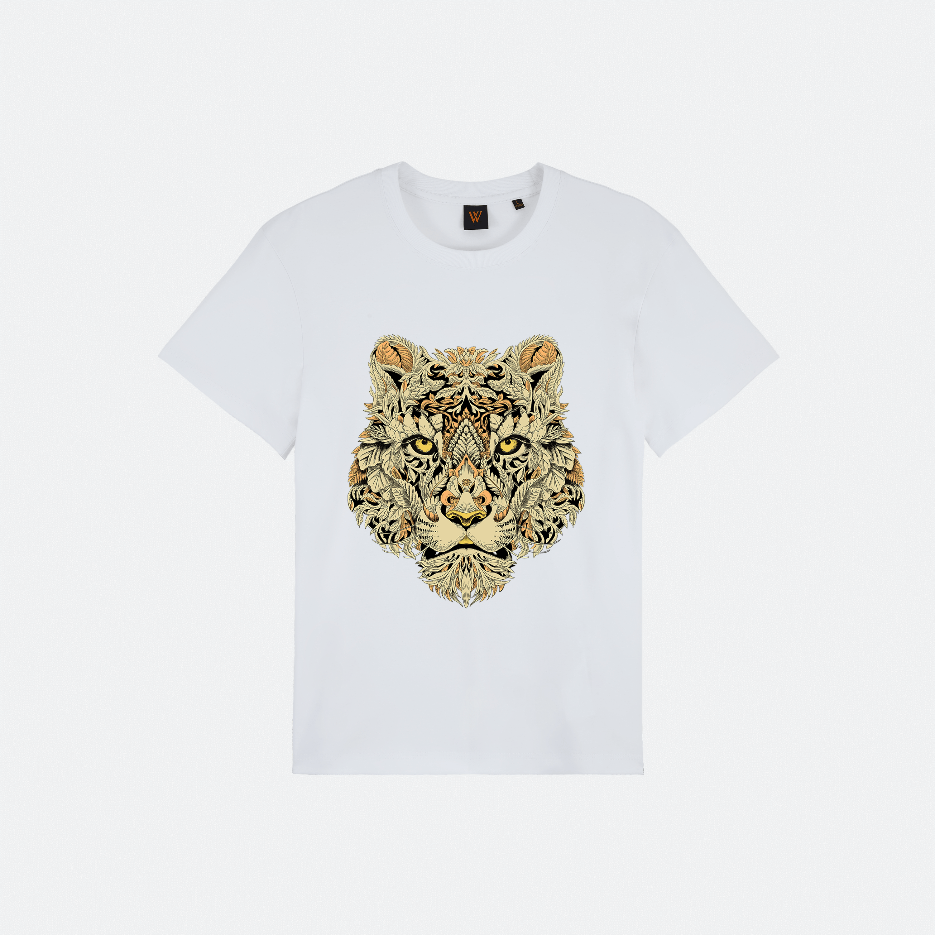 Designed-style fashionable urban trendy printed T-shirt, unisex short sleeves