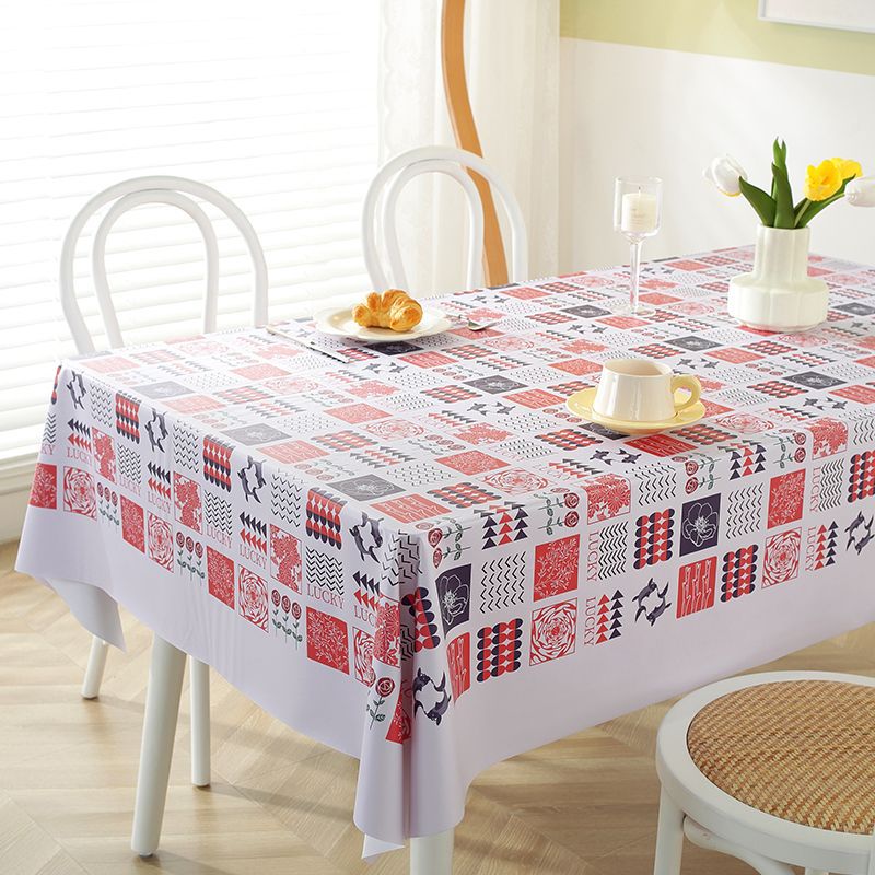 XX0399 ins style waterproof, oil-proof, scalding-proof, washable table cloth, small fresh student dormitory desk cloth, coffee table cloth