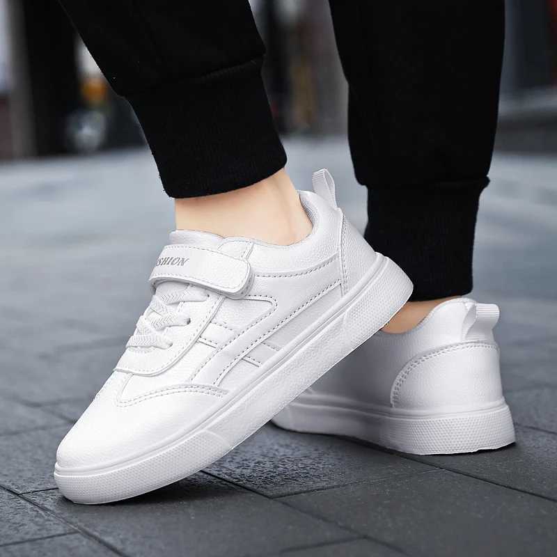 New Fashion White Pu Leather Childrens Casual Sports Shoes Boys and Girls School Running ShoesXJ250505 S251027