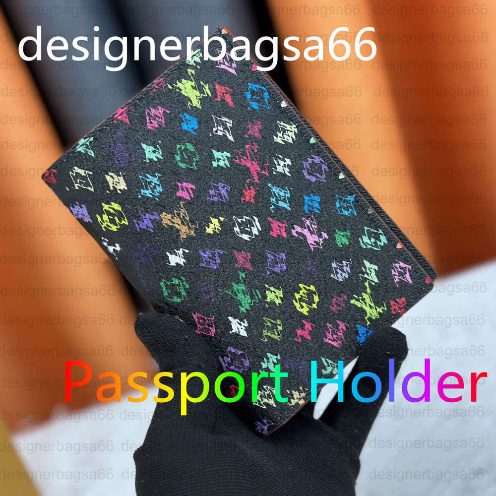 Passport holder Classic Designer Wallets for man Card Holder PASSPORT COVER Brand tri Fashion Credit card cover Couple Family Travel Takashi Murakami Passport