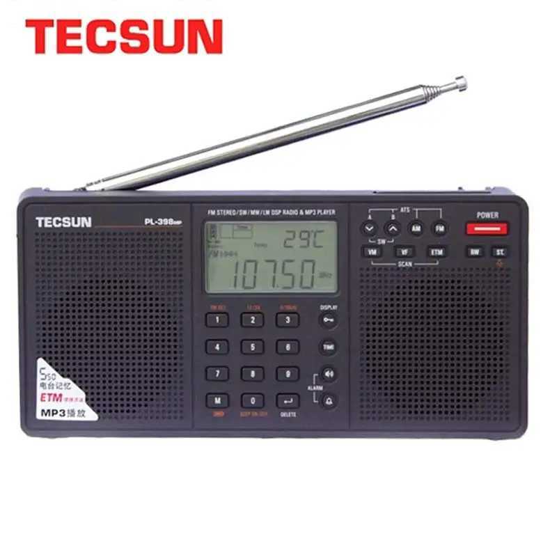 Tecsun PL-398MP Stereo Radio FM Portable Full Band Digital Tuning ETM ATS DSP Dual Speakers Receiver MP3 Player Support TF Card X2505051