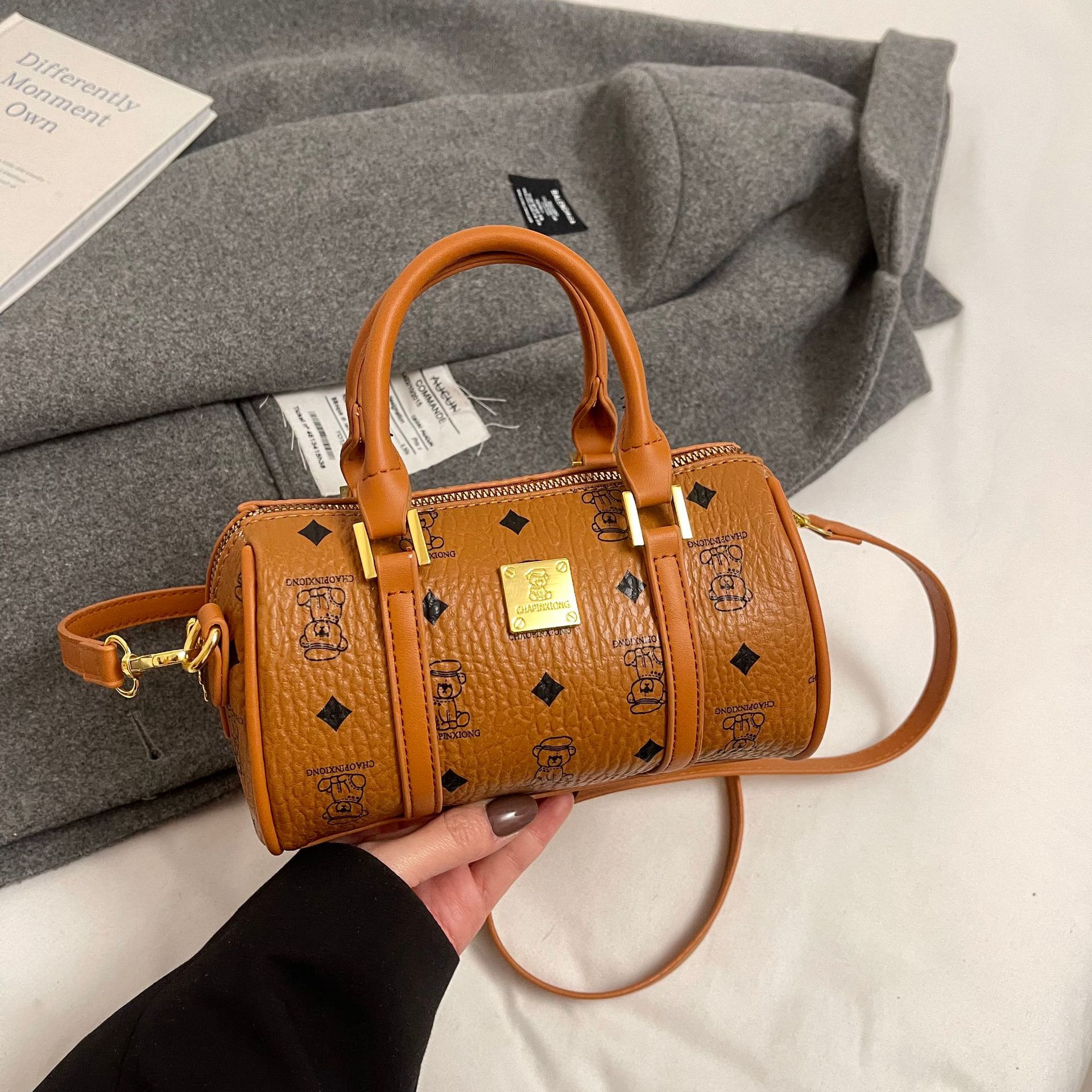 Women's bag new pillow bag woven floral denim handbag small one shoulder bag tide women's bag 2025